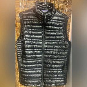 Patagonia Mens Ultralight Puffer Vest, Black, Size Medium, Down filled,Pre-Owned